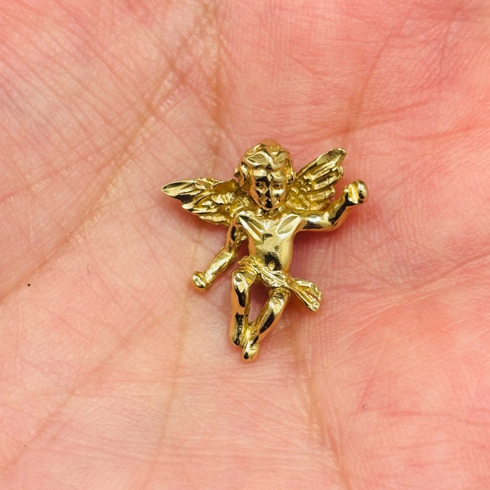 14K Angel Pendant